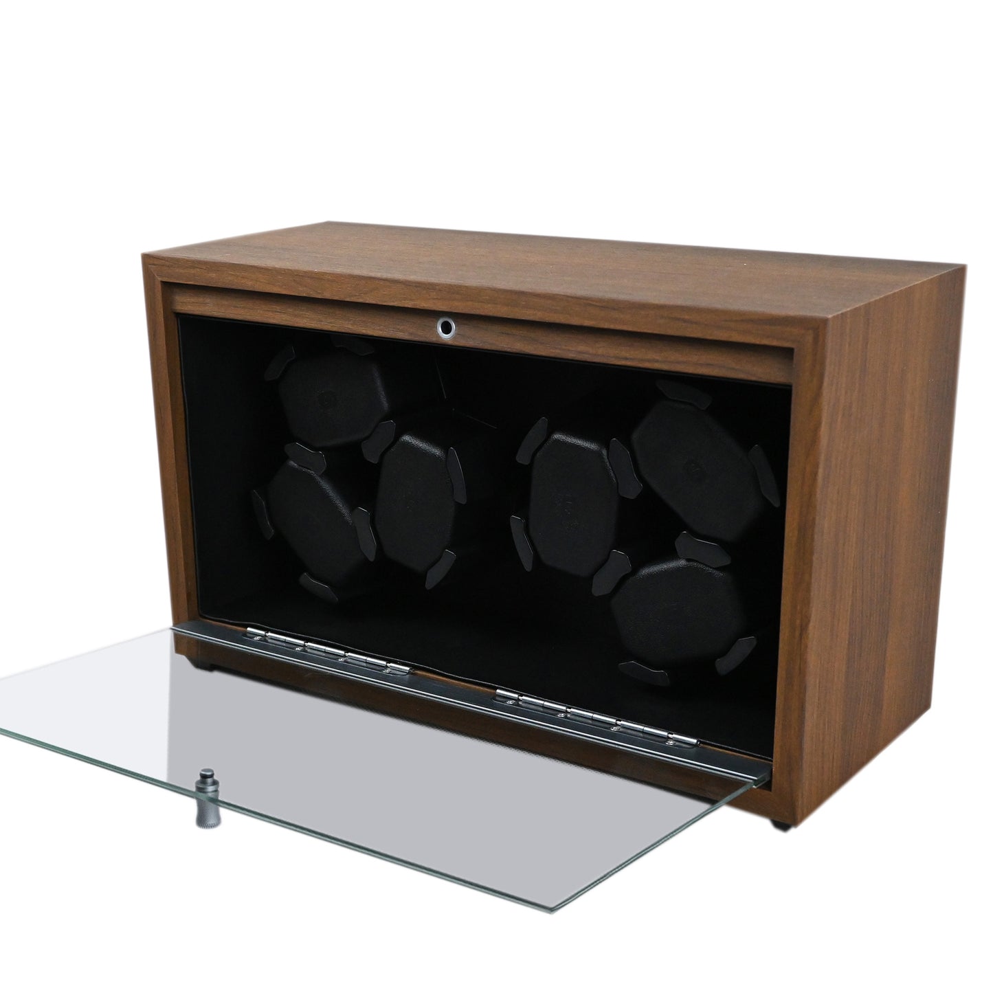 Foxtrot Horomaster Black wooden watch winder for 6 automatic watches