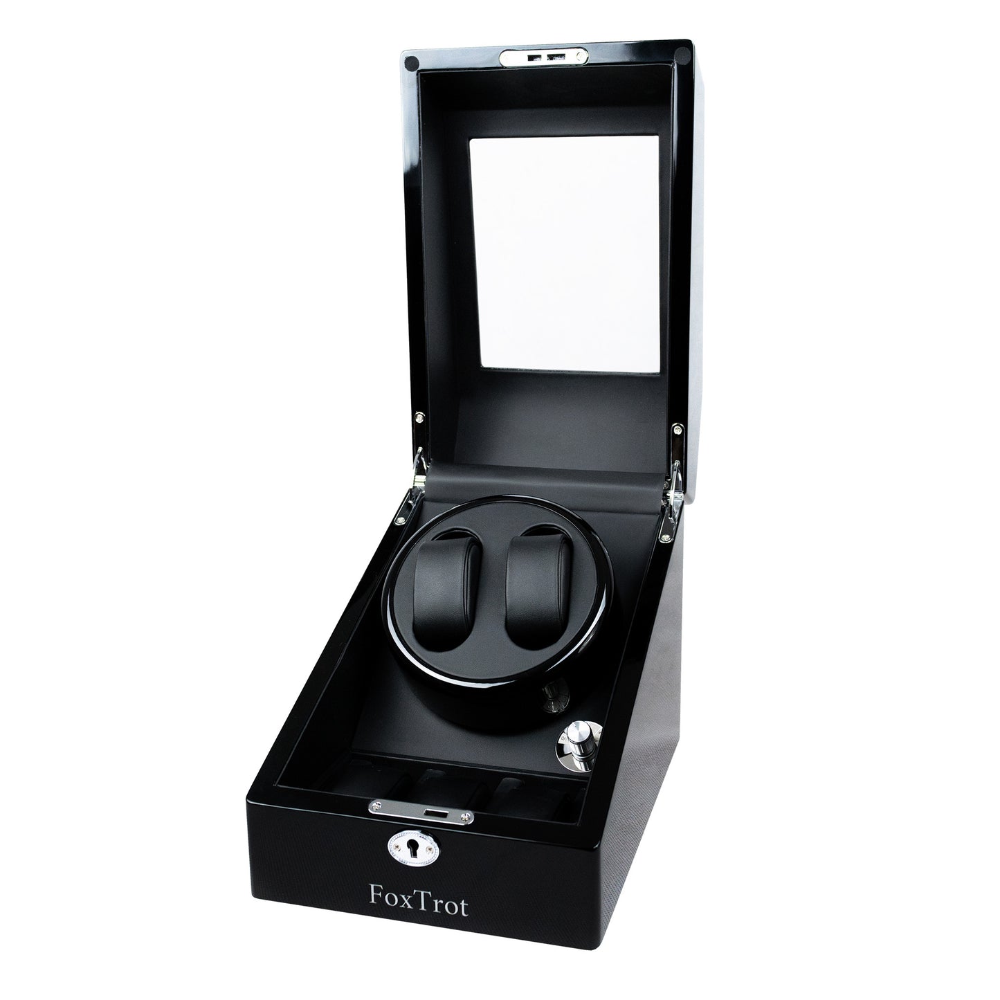 Foxtrot Promatic Black Piano Lacquer watch winder for 5 automatic watches